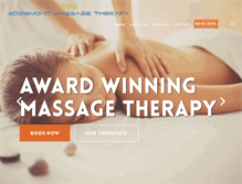 Tablet Screenshot of edgemontmassage.com